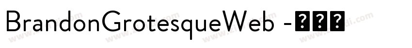 BrandonGrotesqueWeb 字体转换 BrandonGrotesqueWeb 字体转换